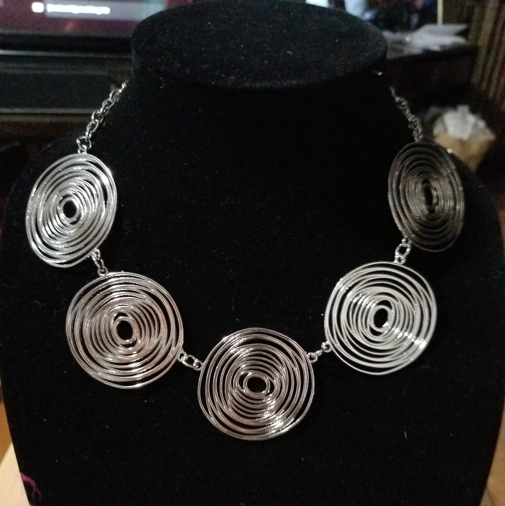 Silver short paparazzi necklace